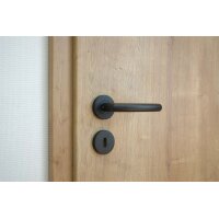Stainless Steel Door Handle Marilyn in Black