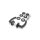 Stainless Steel Door Handle Marilyn in Black