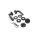 WC Lever Handle Set Kerry in Anthracite