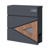 Schartec Wood Design Letterbox SPB8 wall mounted Mailbox Post Box Letter Catcher