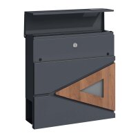 Schartec Wood Design Letterbox SPB8 wall mounted Mailbox Post Box Letter Catcher