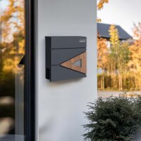 Schartec Wood Design Letterbox SPB8 wall mounted Mailbox Post Box Letter Catcher