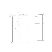 Schartec Design Free-Standing Letterbox SPB-10