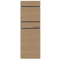 Schartec Wood Design Free-Standing Letterbox with Newspaper Compartment SPB-11