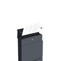 Schartec Design Free-Standing Letterbox with Newspaper Compartment SPB-12