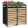 Schartec Bin Store 2-Pack Wood Design with Plant Roof SMBF1-2-H