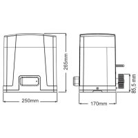 Sliding Gate Opener Schartec Jet 500 Serie 2 SL Kit