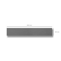 Garage Wall Protector 2 m Long Grey