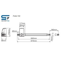 Schartec Swing Gate Opener Porte 150 SL Kit Series 3