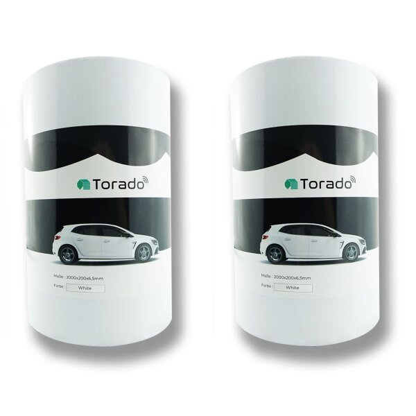 2x Garage Wall Protector 2 m Long White