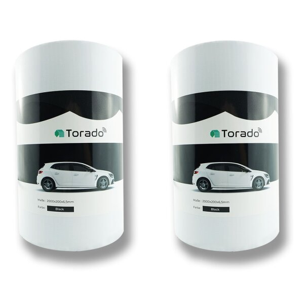2x Garage Wall Protector 2 m Long Black