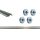 Sliding Gate U-Groove Track and Roller Set – up to 4m