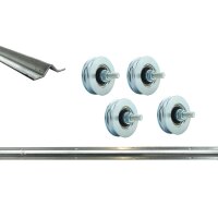 Sliding Gate V-Groove Track and Roller Set – up to 4m