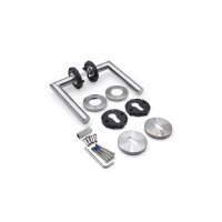 Salvador Stainless Steel Door Handle Silver Finish
