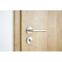 Salvador Stainless Steel Door Handle Silver Finish