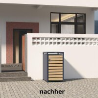 Schartec Wheelie Bin Storage Wooden Design SMB1-3