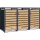 Schartec Wheelie Bin Storage Wooden Design SMB1-3