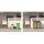 Schartec 4-Bin Wheelie Bin Store with Wooden Design and Planter Roof SMBF1-4-H