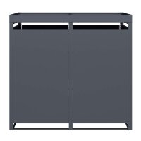 Schartec Bin Store 4-Pack Anthracite with Plant Roof SMBF1-4-A