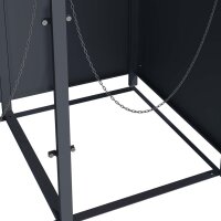 Schartec Bin Store 4-Pack Anthracite with Plant Roof SMBF1-4-A