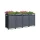 Schartec Bin Store 4-Pack Anthracite with Plant Roof SMBF1-4-A
