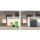 Schartec Bin Store 4-Pack Anthracite with Plant Roof SMBF1-4-A