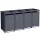 Schartec Bin Store 4-Pack Anthracite with Plant Roof SMBF1-4-A