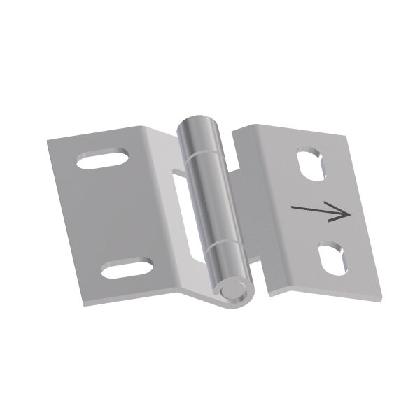 Centre hinge for sectional garage doors