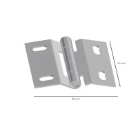 Centre hinge for sectional garage doors
