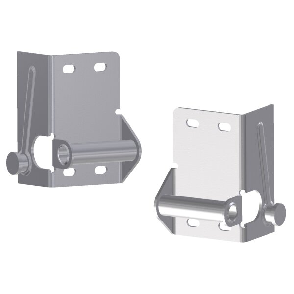 1 pair of roller holders at the bottom for sectional doors