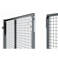Double-Leaf Swing Gate in Anthracite 1200 x 5000 mm