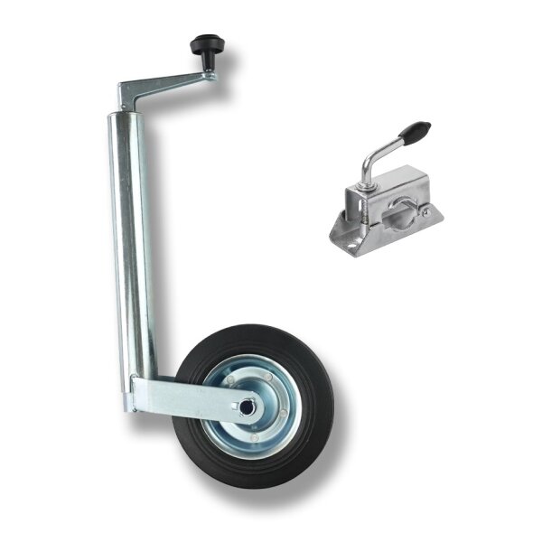 Torado® Trailer Jockey wheel 48 mm with rubber tyre