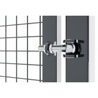 Double-Leaf Swing Gate in Anthracite 1200 x 4000 mm