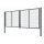 Double-Leaf Swing Gate in Anthracite 1200 x 4000 mm