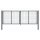 Double-Leaf Swing Gate in Anthracite 1200 x 4000 mm