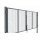 Double-Leaf Swing Gate in Anthracite 1200 x 4000 mm