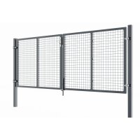 Double-Leaf Swing Gate in Anthracite 1200 x 3000 mm