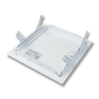 White metal access panel with key 500 x 500 mm