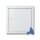 White metal access panel with key 500 x 500 mm