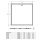 White metal access panel with key 500 x 500 mm