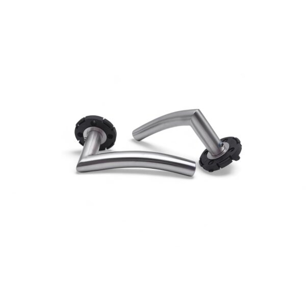 Riley Stainless Steel Door Handle in Silver