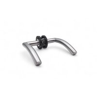 Riley Stainless Steel Door Handle in Silver
