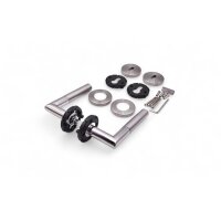 Liam Stainless Steel Door Handle in Silver