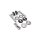 Liam Stainless Steel Door Handle in Silver