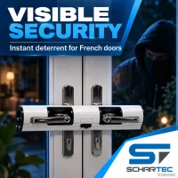 Schartec Double Door Lock SDL2 – Patio Door Security Lock for French Doors and Conservatories