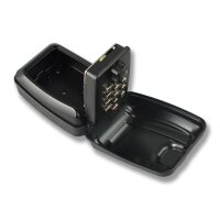 Schartec Key Safe Box with Push-Button Code & Cover – Key Lock Box for Wall Mounting
