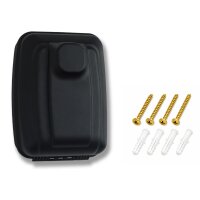 Schartec Key Safe Box with Push-Button Code & Cover – Key Lock Box for Wall Mounting