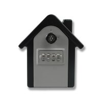 Schartec Key Safe Box with Code – House-Shaped Key Lock Box for Wall Mounting