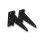SCHARTEC Garden Gate Hardware Kit black – gate latch, T-hinges & handle in modern design