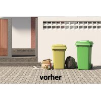 Schartec Wheelie Bin Box Wood Design SMB1-2